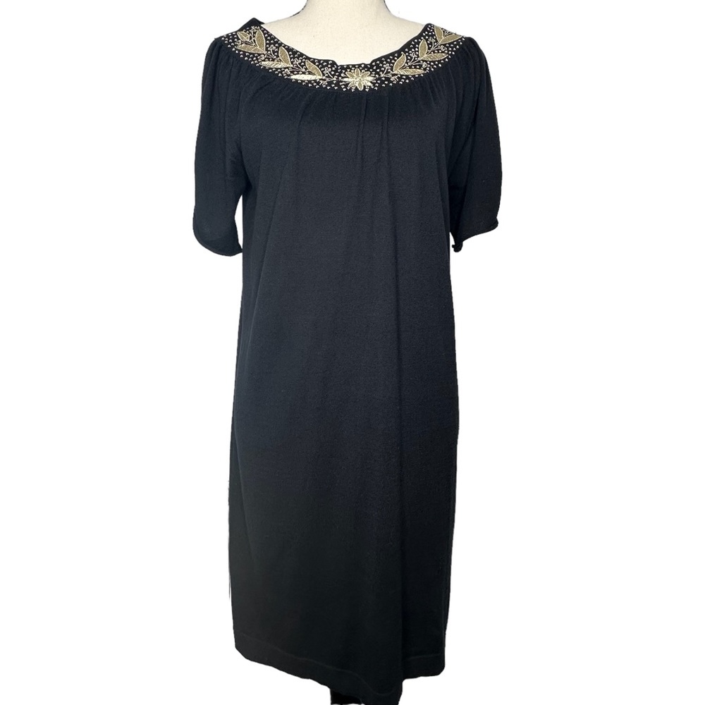 Agnes B. Silk Blend Embroidered French Dress Size 2
